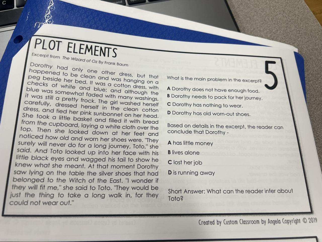 Plot Elements Pls Help Me 