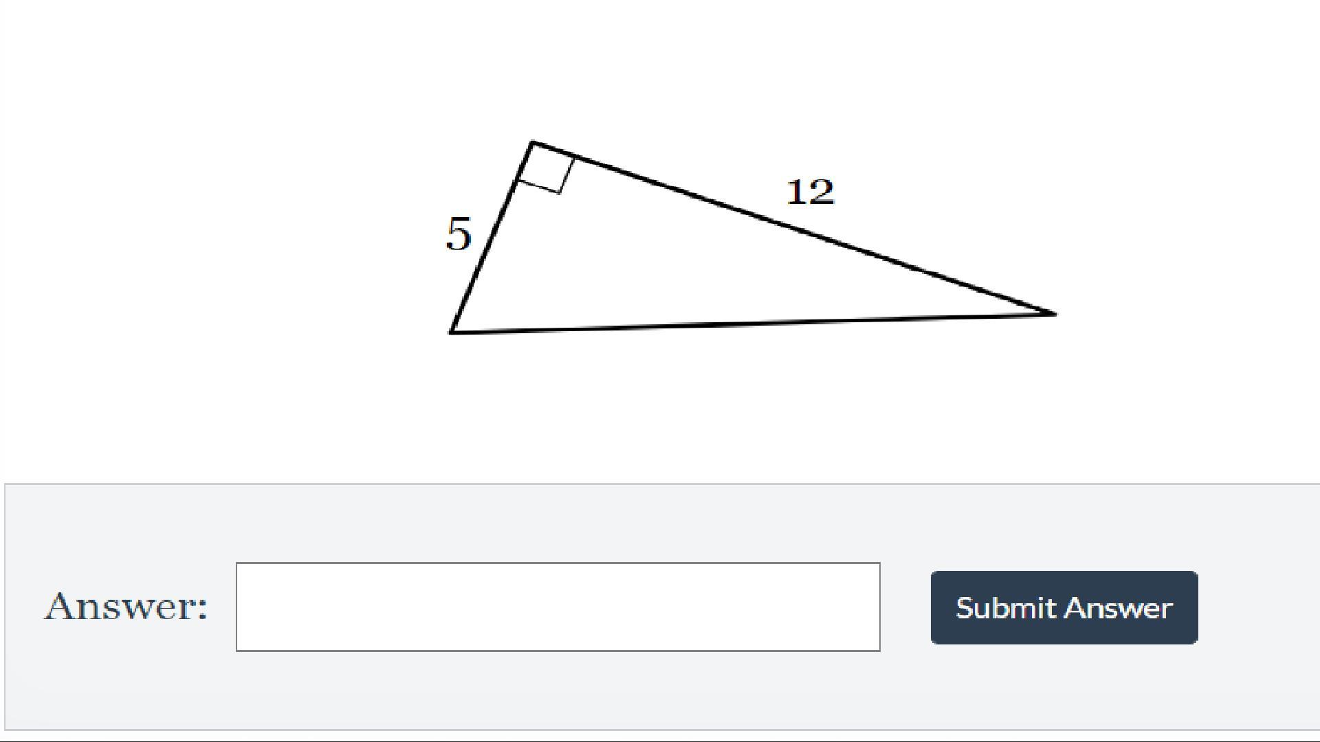 Find The Length Of The Third Side. If Necessary, Round To The Nearest TenthPythagorean Theorem (Rounding)