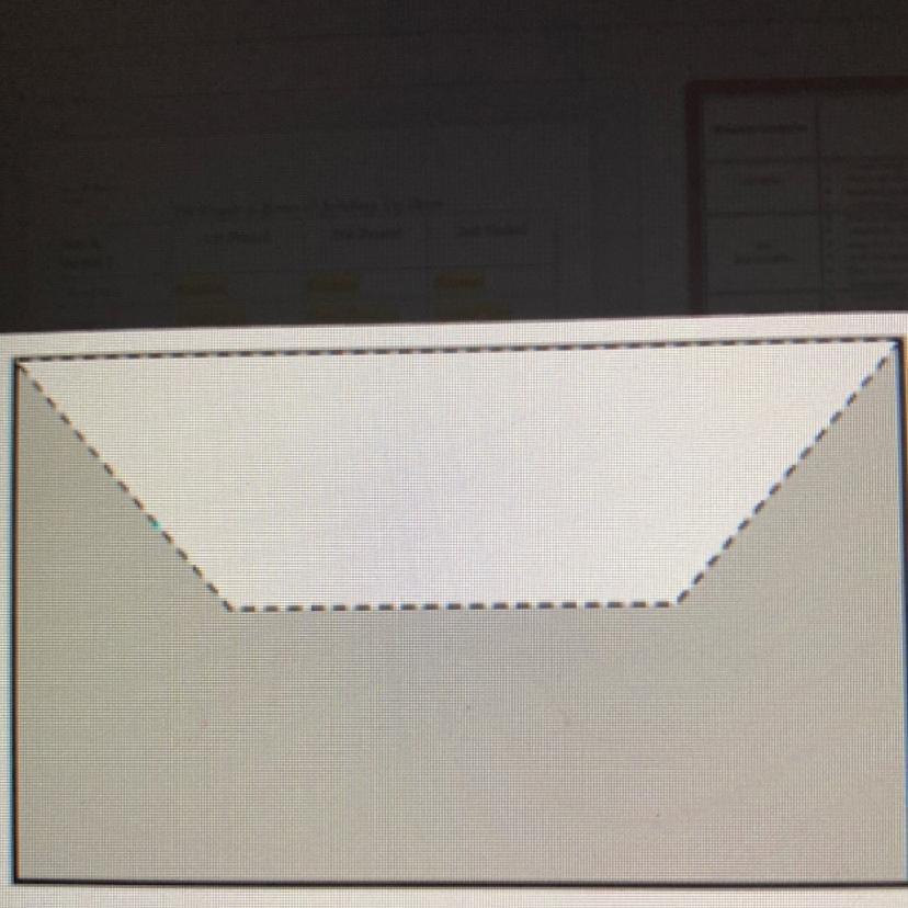 Find The Area Of A Shaded Region Shown Below, Which Was Formed By Cutting An Isosceles Trapezoid Out