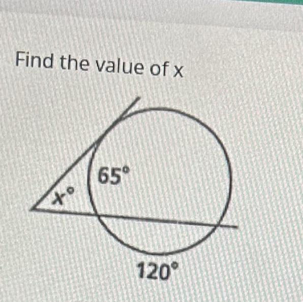 Find The Value Of X!!