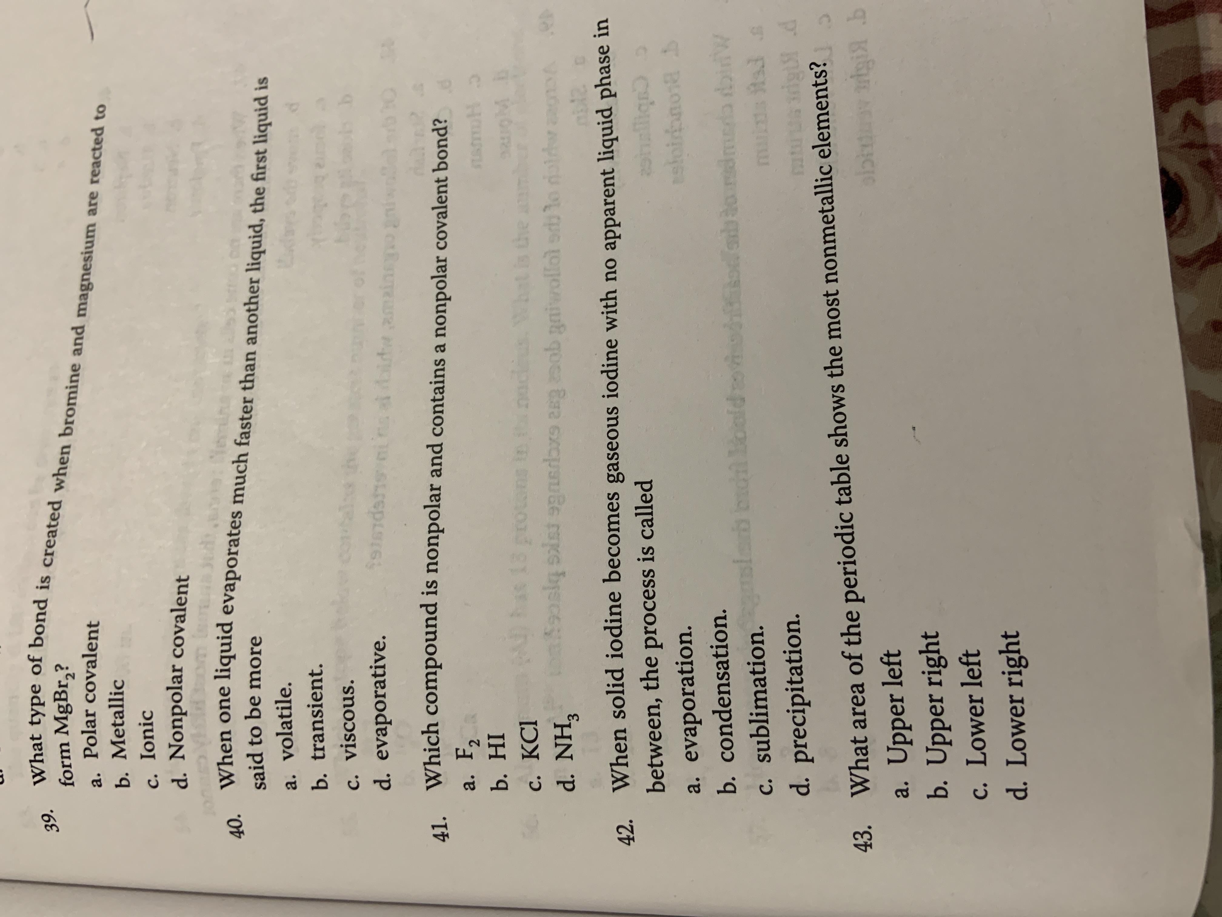 Hello , Can I Have Help With Number 43 , Please? Can You Give Explanation For All The Choices ? Tank