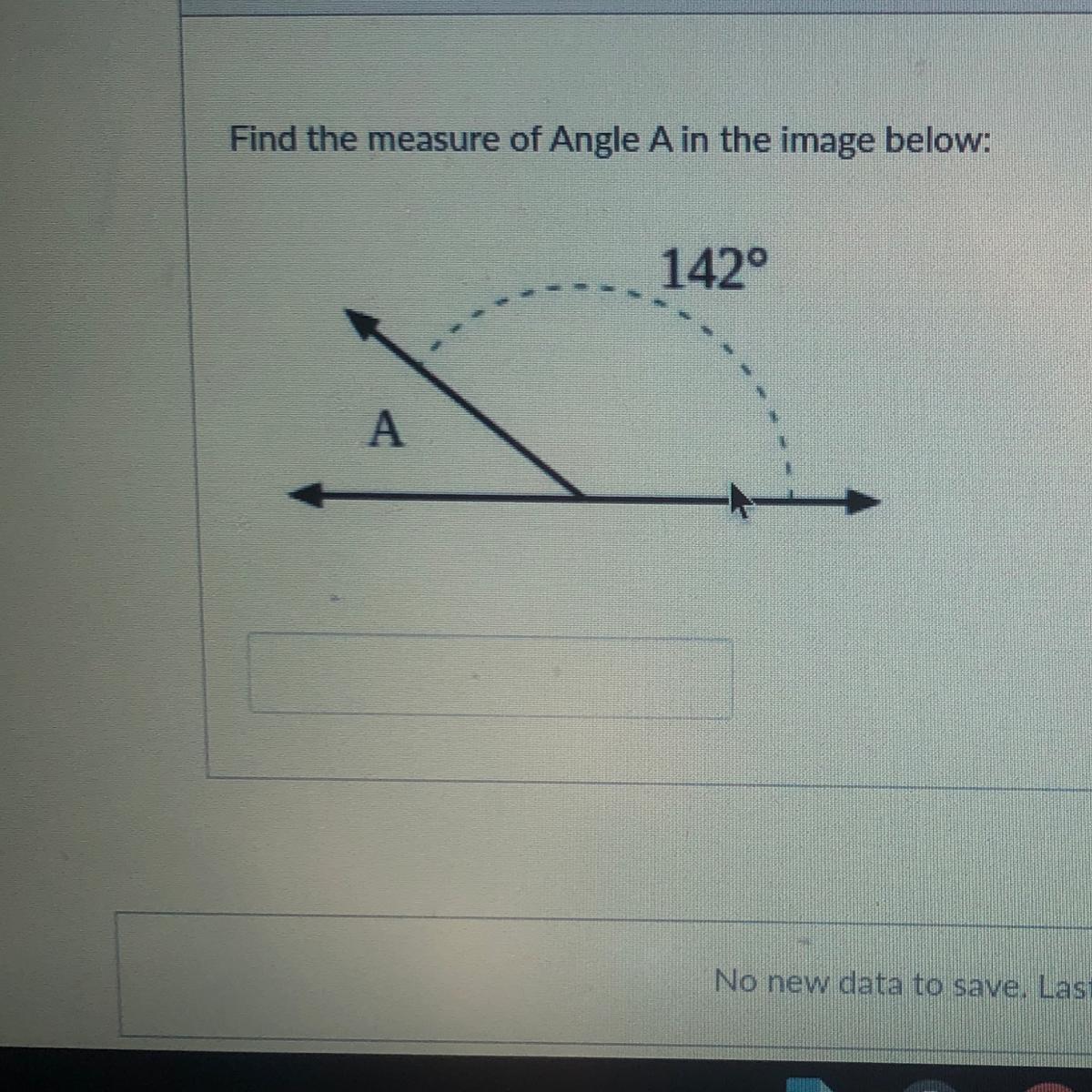 Find The Measure Of Angle A In The Image Below:142