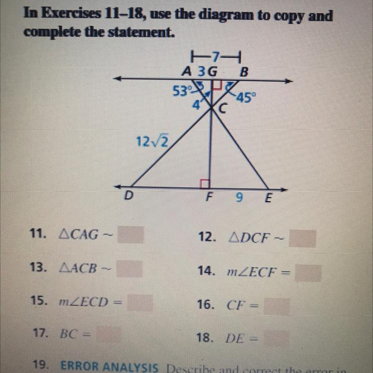 Use The Diagram To Copy The Statement. [ AGBDFE] Its Complicated And I Dont Know Where To Start 