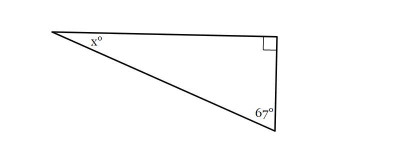 The Measures Of The Angles Of A Triangle Are Shown In The Figure Below. Solve For X.