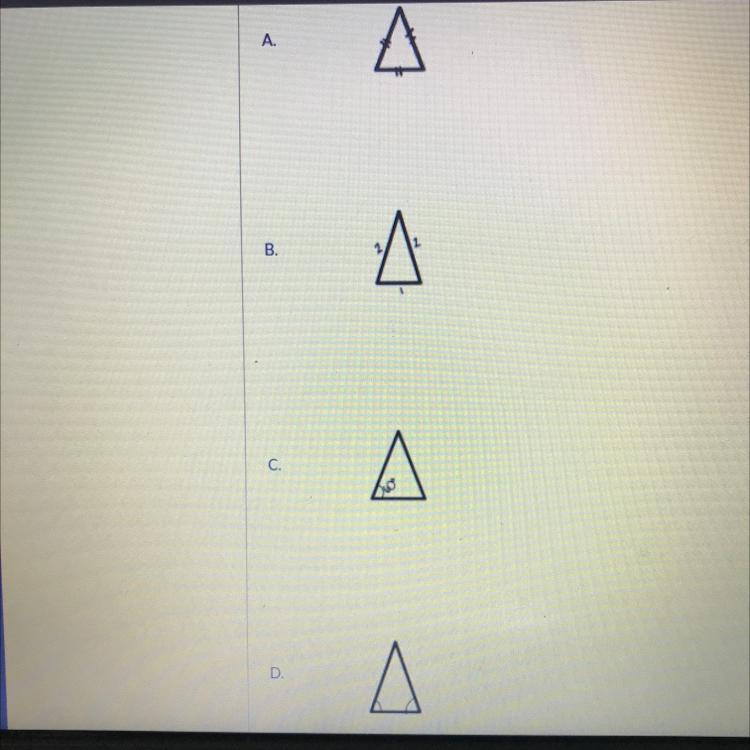 Determine Whether Each Triangle Is Isosceles, Equilateral, Or Can Not Be Determined. 