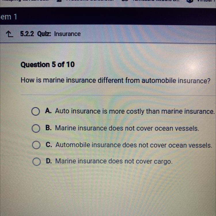 How Is Marine Insurance Different From Automobile Insurance?
