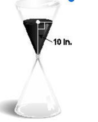 Compare The Amount Of Sand In The Top Cone Of The Hourglass To The Amount There Will Be When The Height