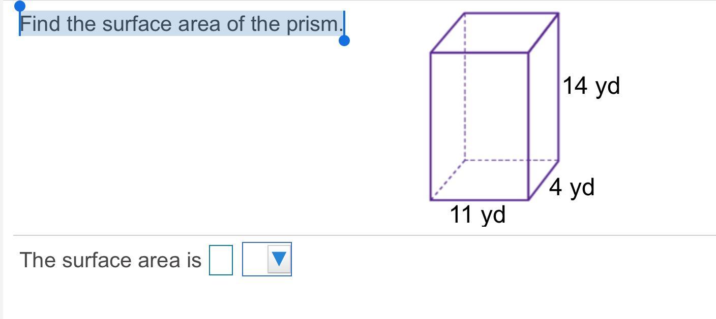 Find The Surface Area Of The Prism.