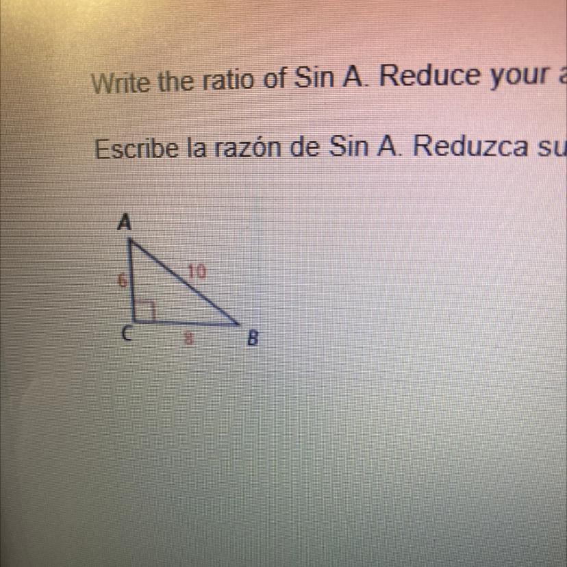  Write The Ratio Of Sin A/Cos B/ Tan B