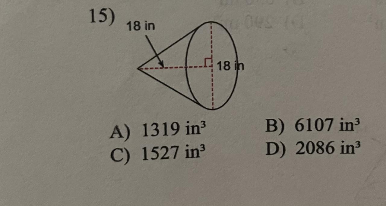 I Need Help Solving For Volume And Rounding To A Whole Number 