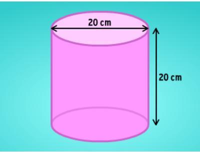 Calculate The Surface Area Of This Cylinder. Use 3.14 For The Value Of Pi.