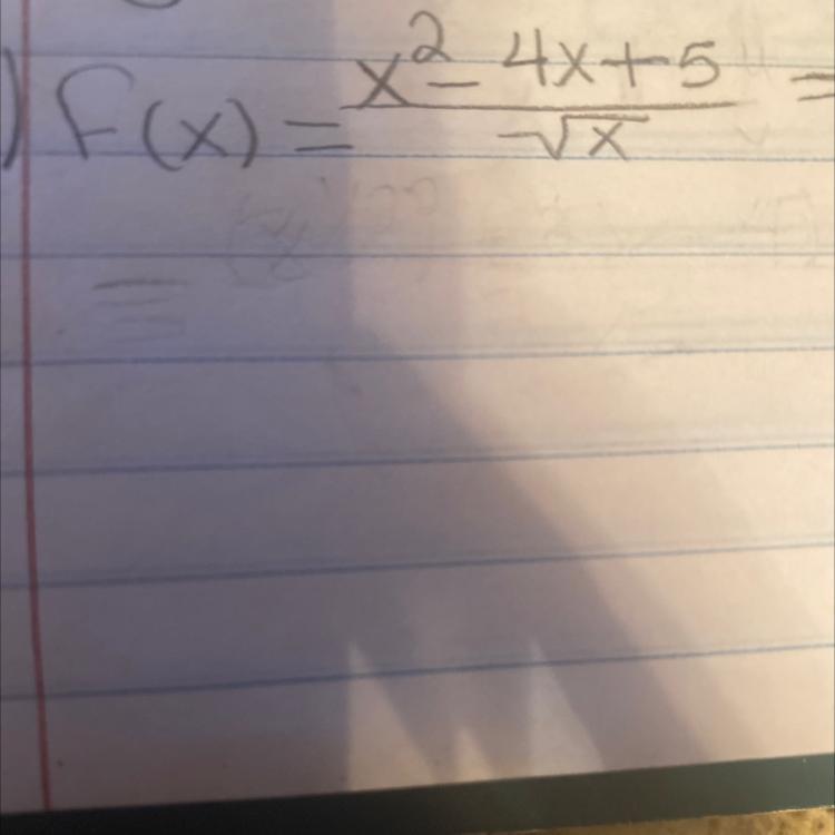 Find The First Derivative. Answer: Y = 2/3 X^1/2 - 2/ Sqrt Of X - 5/2x^2/3Im Given An Answer But Dont