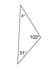 What Is The Value Of X In This Triangle?