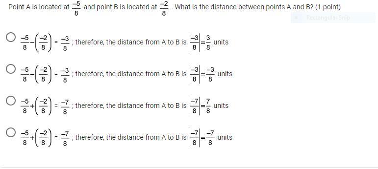 What Is The Distance Between Points A And B?