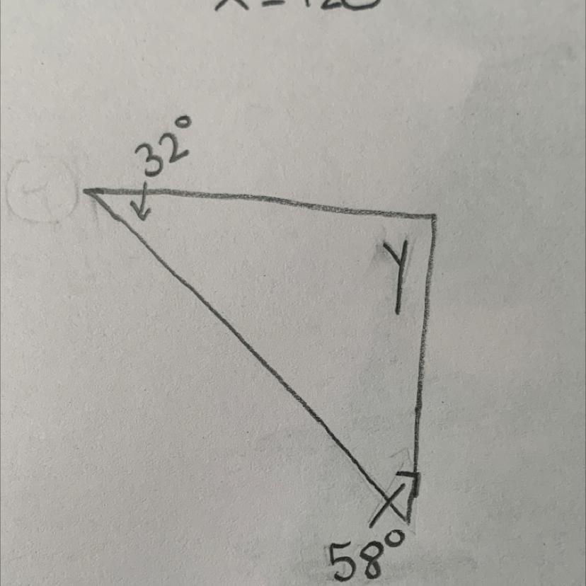 I Need To Find The Missing Angles Of This Triangle 