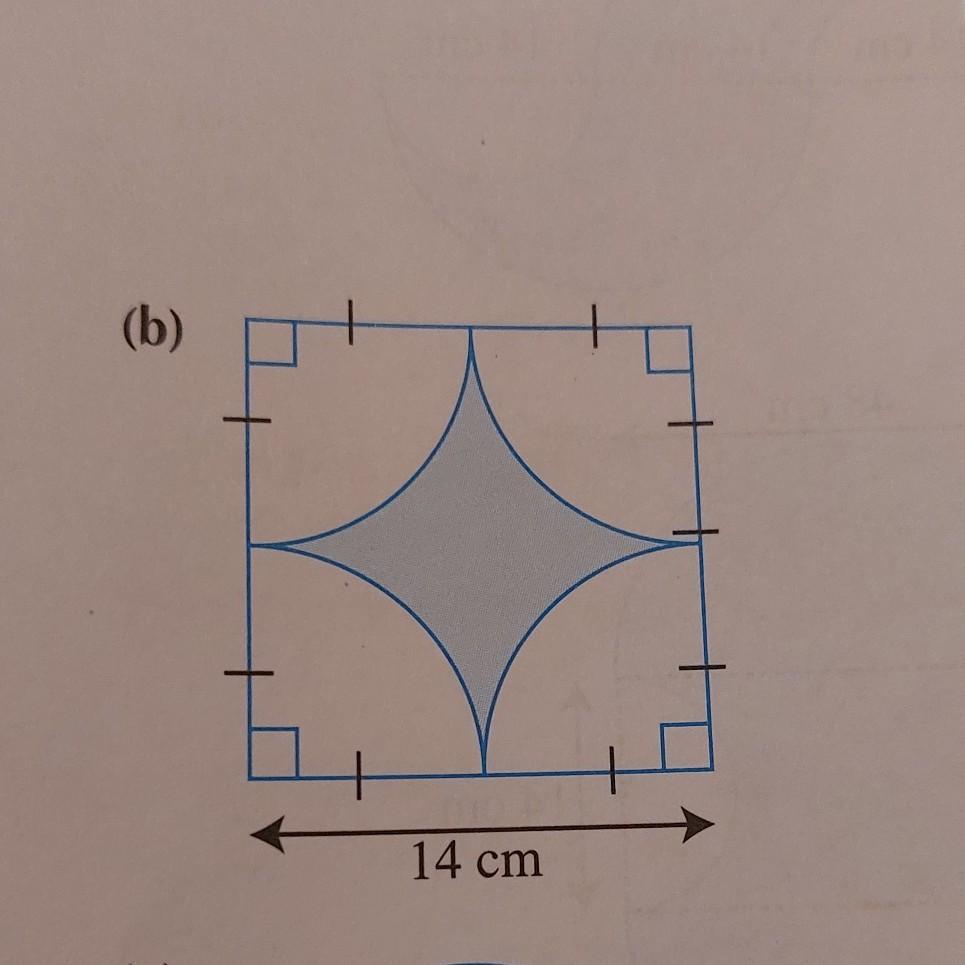 Q: Find (i) The Area And (ii) The Perimeter Of The Shaded Region In Each Of The Following Figures Given