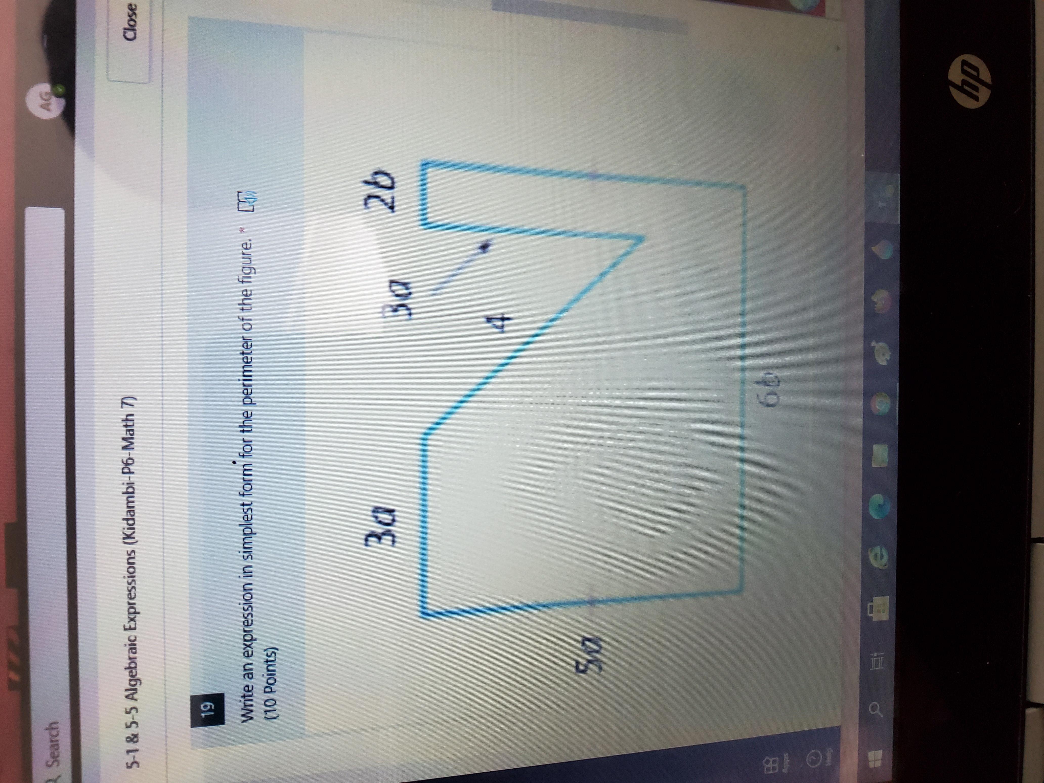 Write An Expression In Simplest Form The Perimeter Of The Figure ?