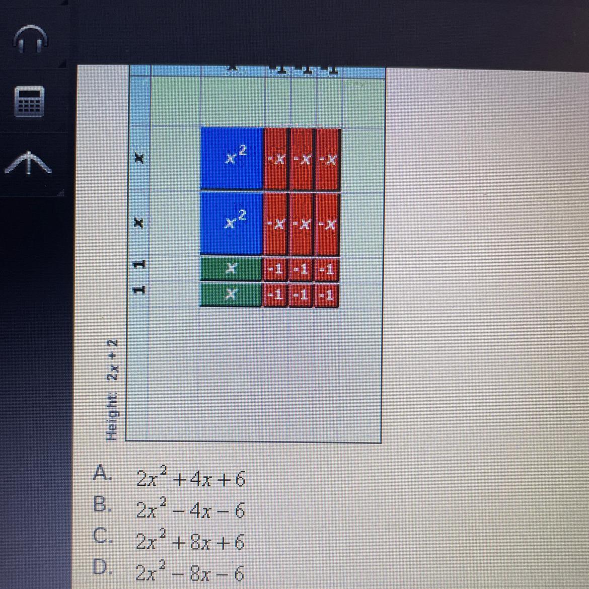 What Is The Polymenial Is Being Factored In The Model Shown Below?