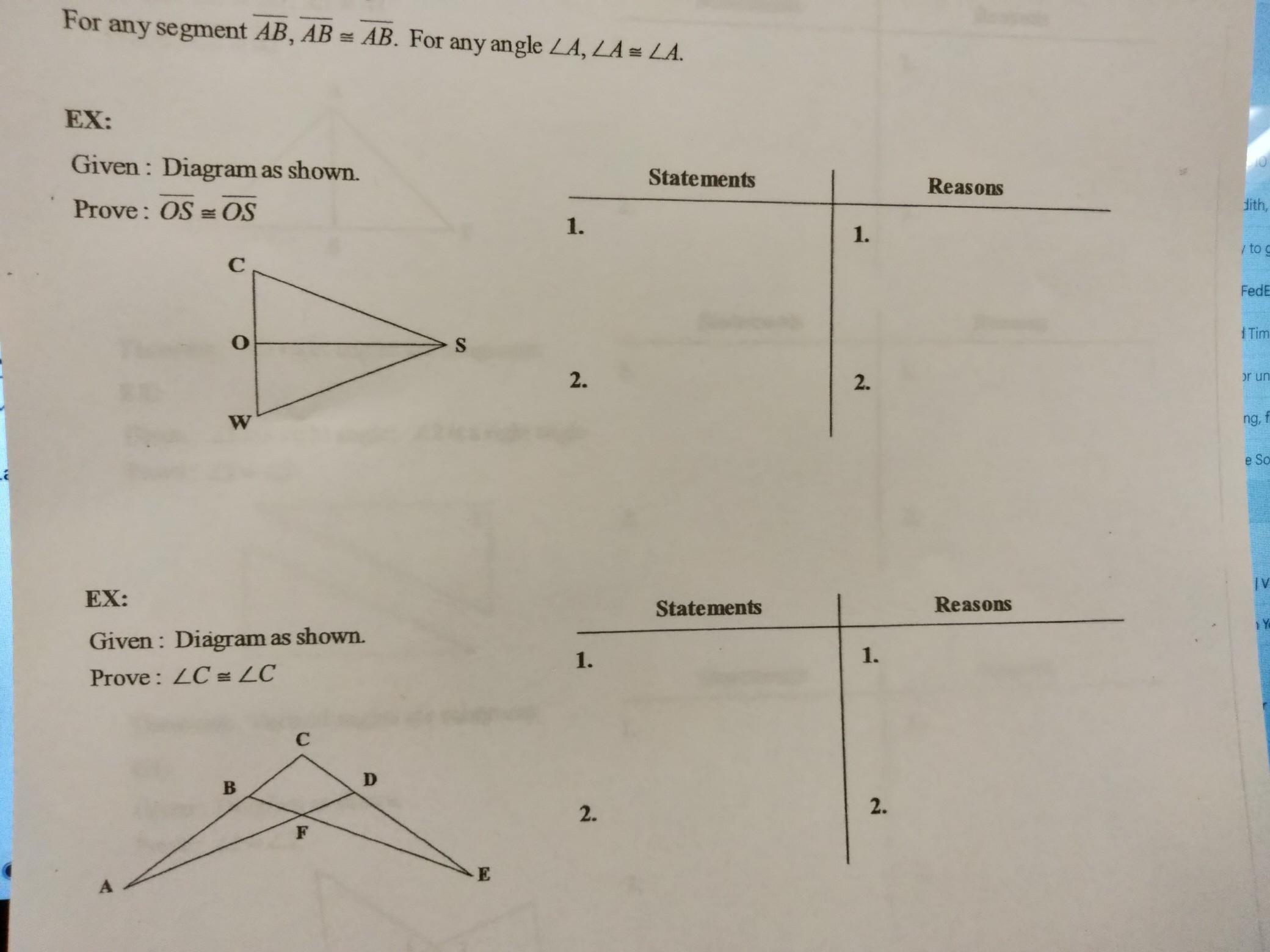 NO LINKS!! Help Me With These 2 Column Proofs 7aa
