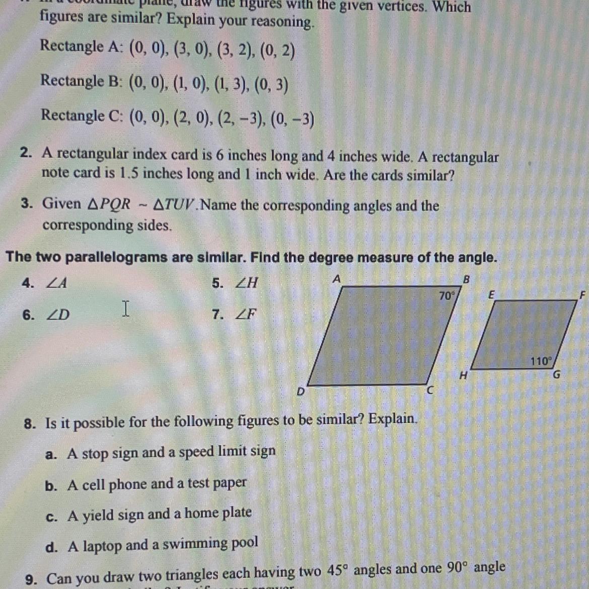 Please Help Me With Questions 4-7 And Explain How You Got Each Answer! This Assignment Is Due Soon, Help