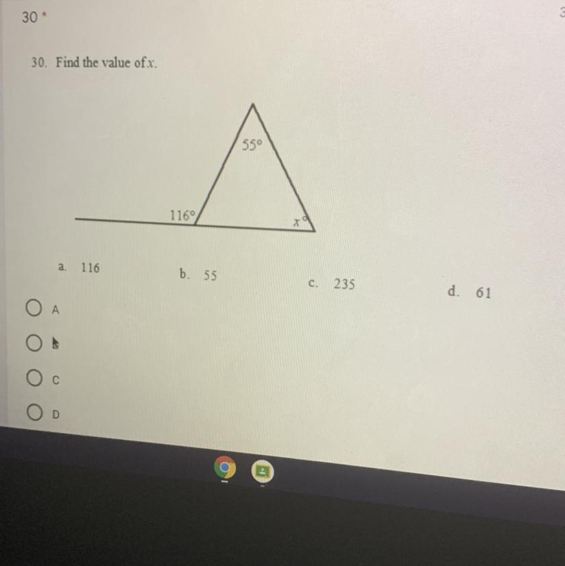 Find The Value Of X Plz