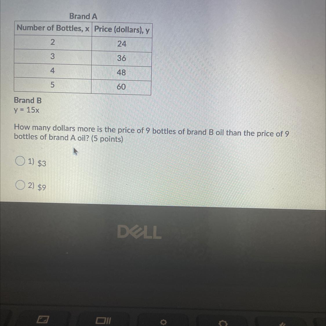 Help Please This Is A Practice Question For Points-The Other Options Are $18 And $27