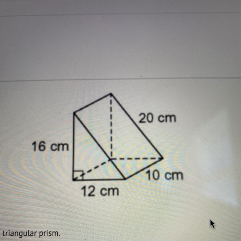 Find The Lateral Surface Area Of The Triangular Prism.A) 420 Cm2B) 480 Cm2C) 540 Cm2D) 620 Cm2