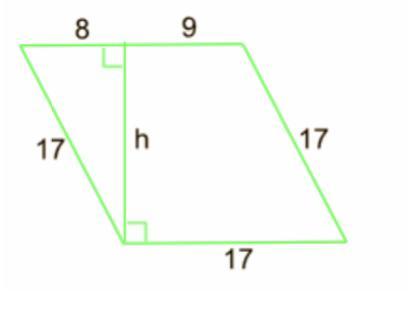 Calculate The Length Of The Altitude (h) Of The Rhombus