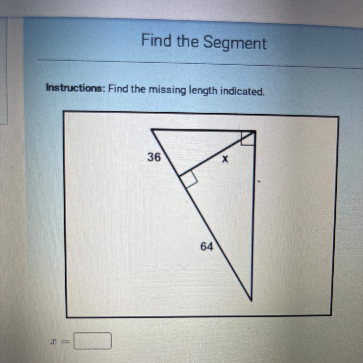 Find The Missing Length IndicatedPlease Help, No Links