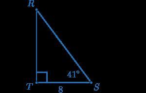 In Right Triangle RST, T Is A Right Angle, MS=41, And ST=8. What Is The Measurement Of RT? Enter The