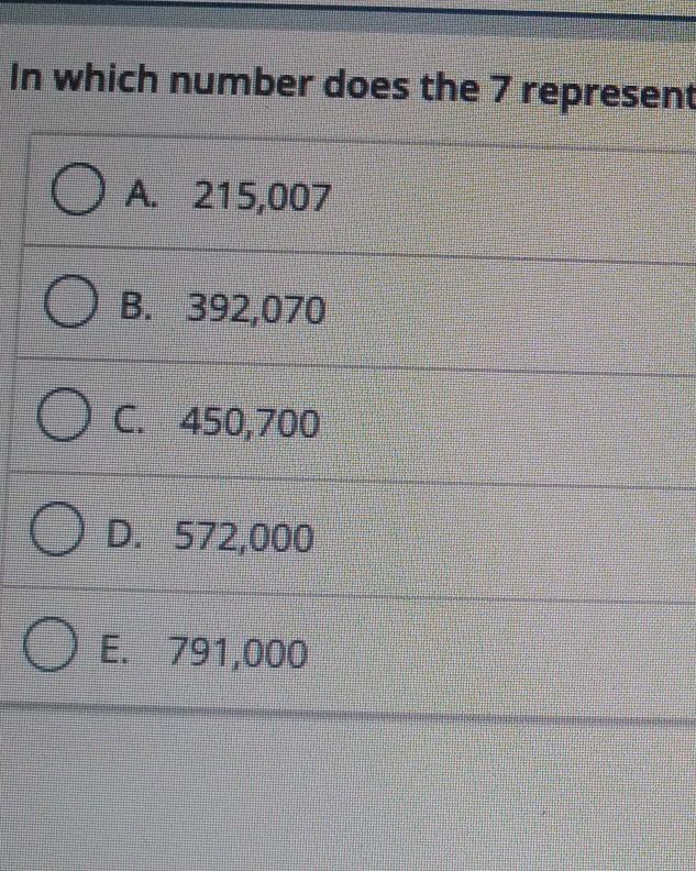 Can Ace And Expert Help Mein Which Number Does 7 Resent 10 Times The Value That It Respesnts In 167 300