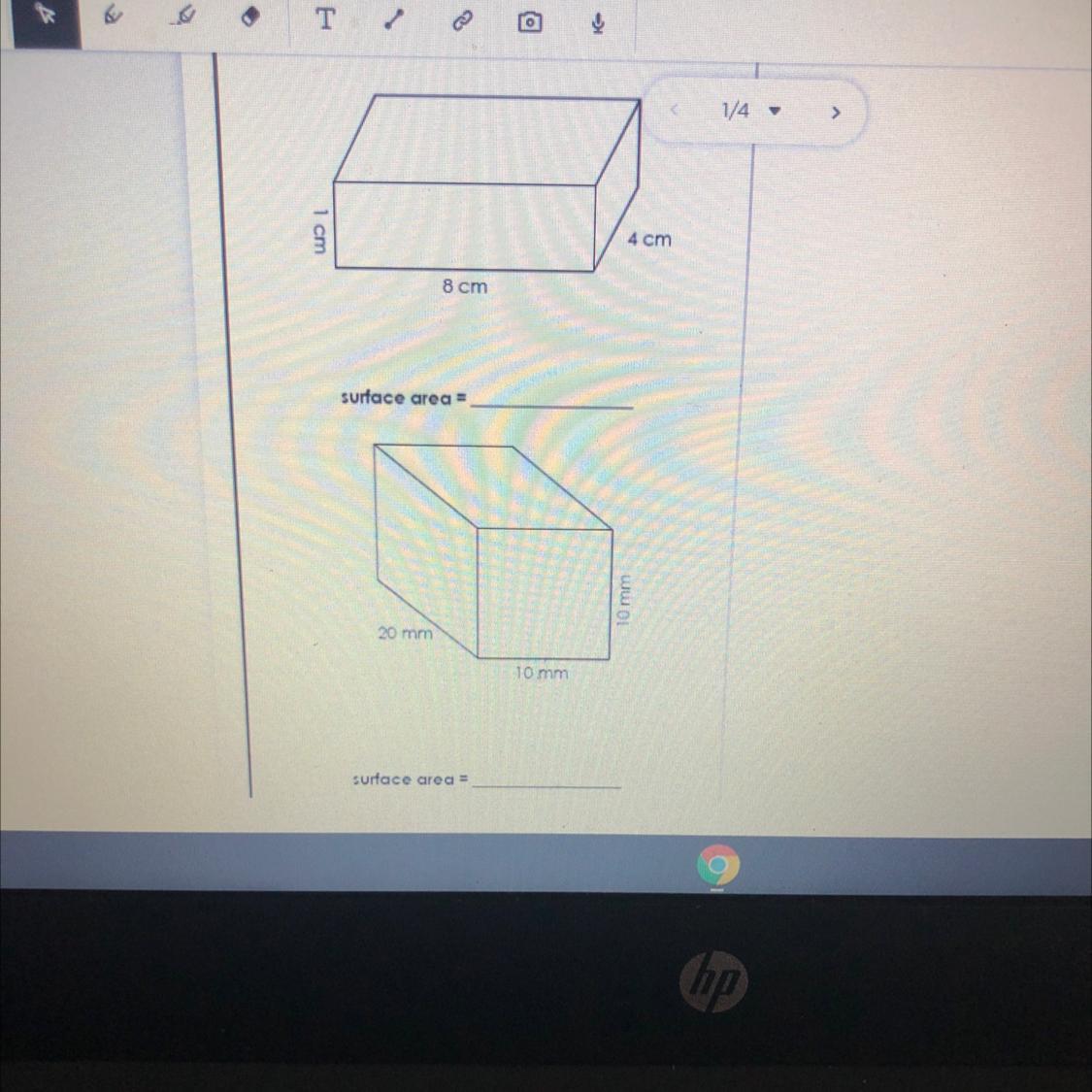 Whats The Surface Area To These 2 Pls Help Me 