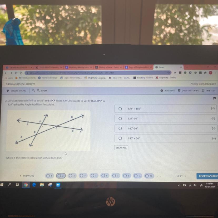 2. Jonas Measured ZDCG To Be 56 And ZDCF To Be 124. He Wants To Verify That DCF Is124 Using The Angle