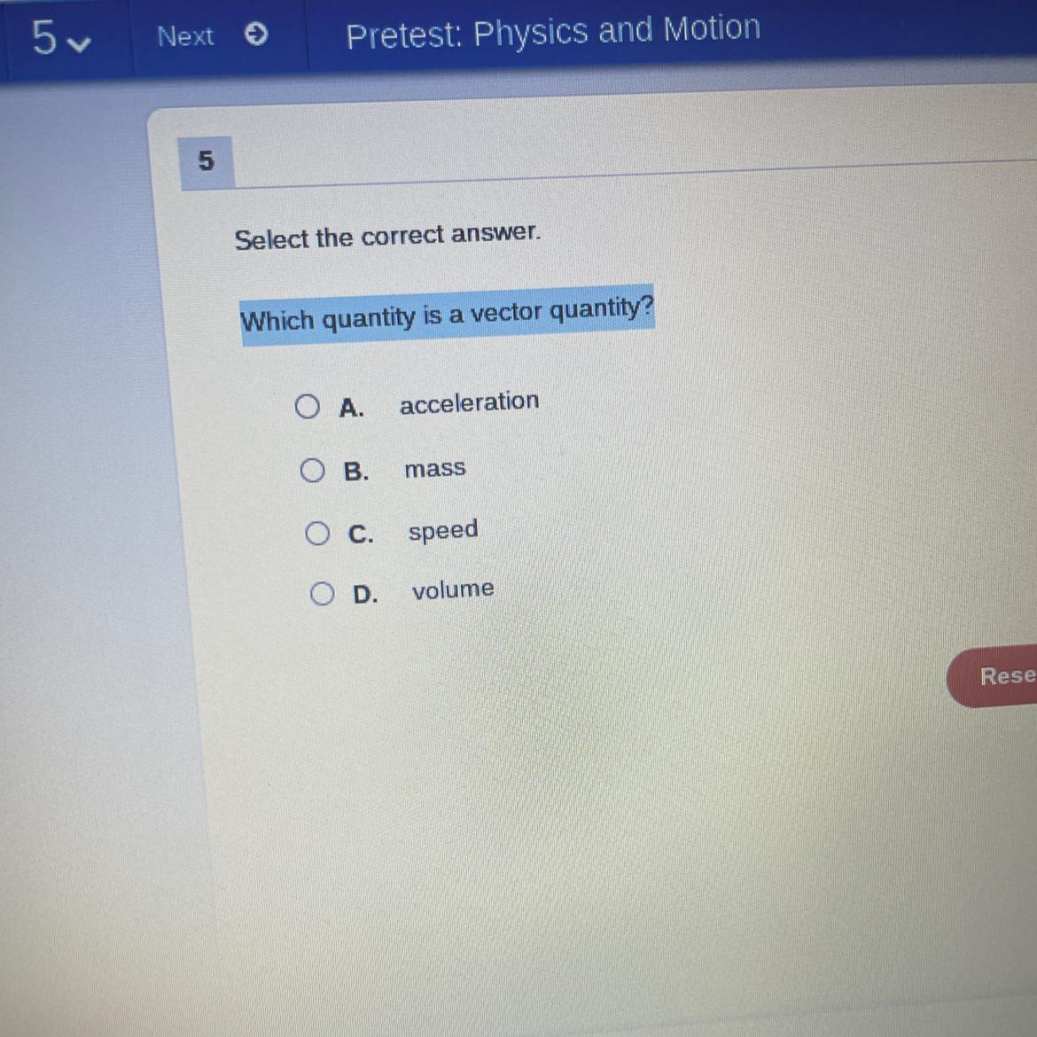 Which Quantity Is A Vector Quantity?