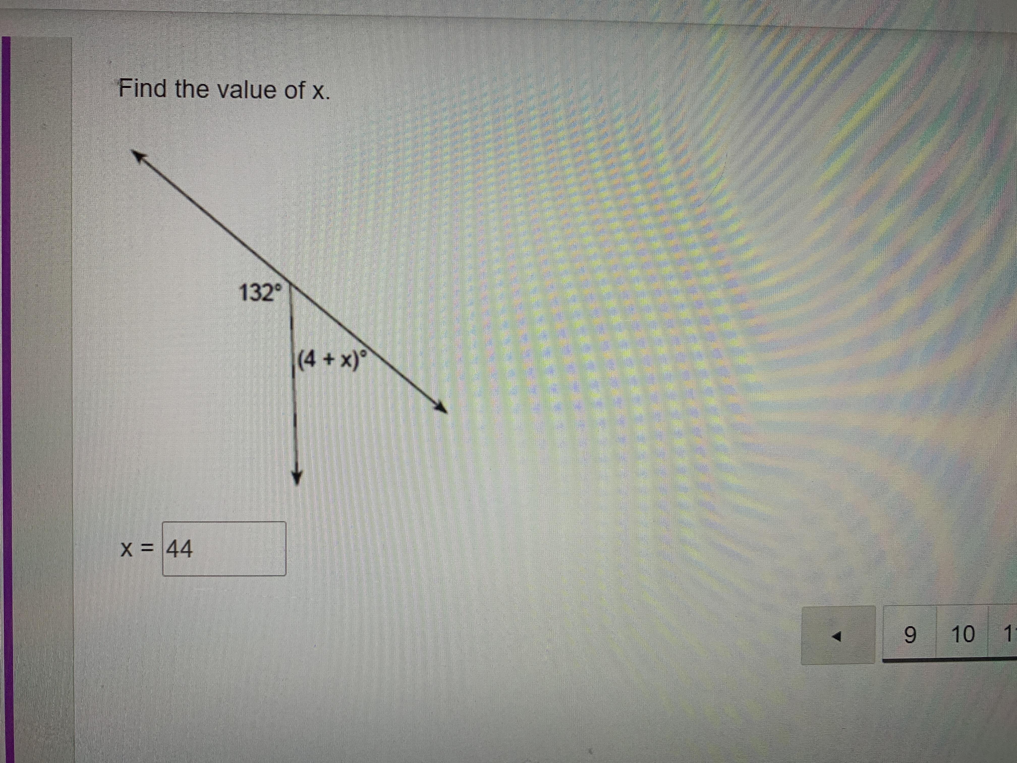 Find The Value Of X.