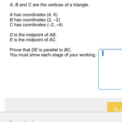 Prove That DE Is Parallel To BC. Please Help, Will Award Brainliest.