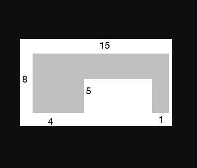 In The Figure Shown Above, All The Corners Form Right Angles. What Is The Area Of The Figure In Square
