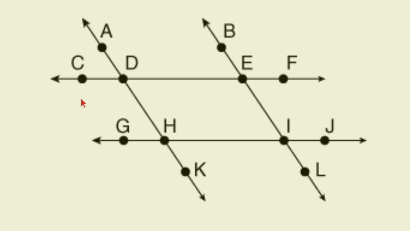 Which Of The Following Is An Angle Shown In The Drawing?GHBKIHHDEFEI