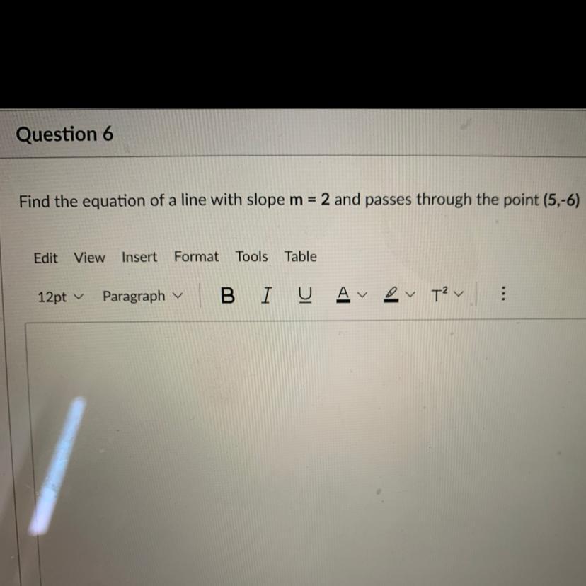 PLEASE HELP THIS IS TIMED !!!Find The Equation Of A Line With Slope M = 2 And Passes Through The Point