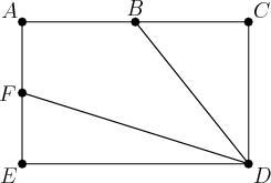 Please Help! I Will Mark You The Brainliest! In Rectangle Shown B And F Are Midpoints Of AC And AE, Respectively.