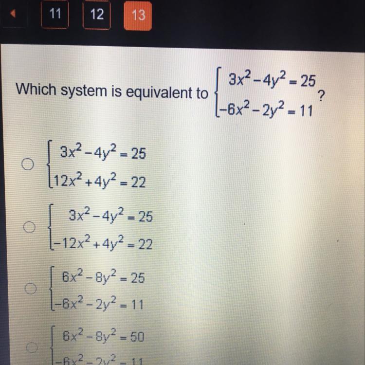 Which System Is Equivalently To