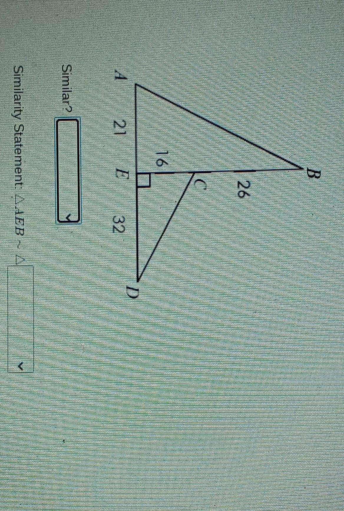 Determine Whether The Triangle Are Similar By AA, SSS, SAS Or Not Similar. If The Triangles Are Similar,