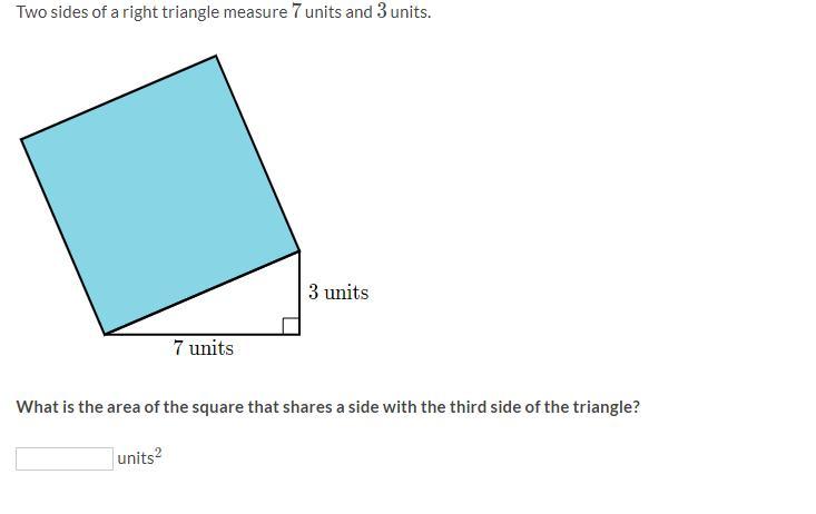 PLEASE HELP 35 POINTSTwo Sides Of A Right Triangle Measure 777 Units And 333 Units.