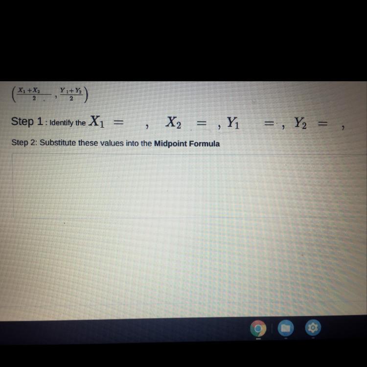 Finding The Midpoint Of A Line SegmentUse This Formula To Find The Midpoint (mean) Of The Line Segment