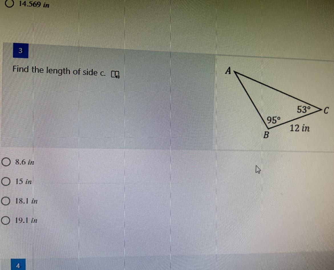 What Is The Length Of Side C? 