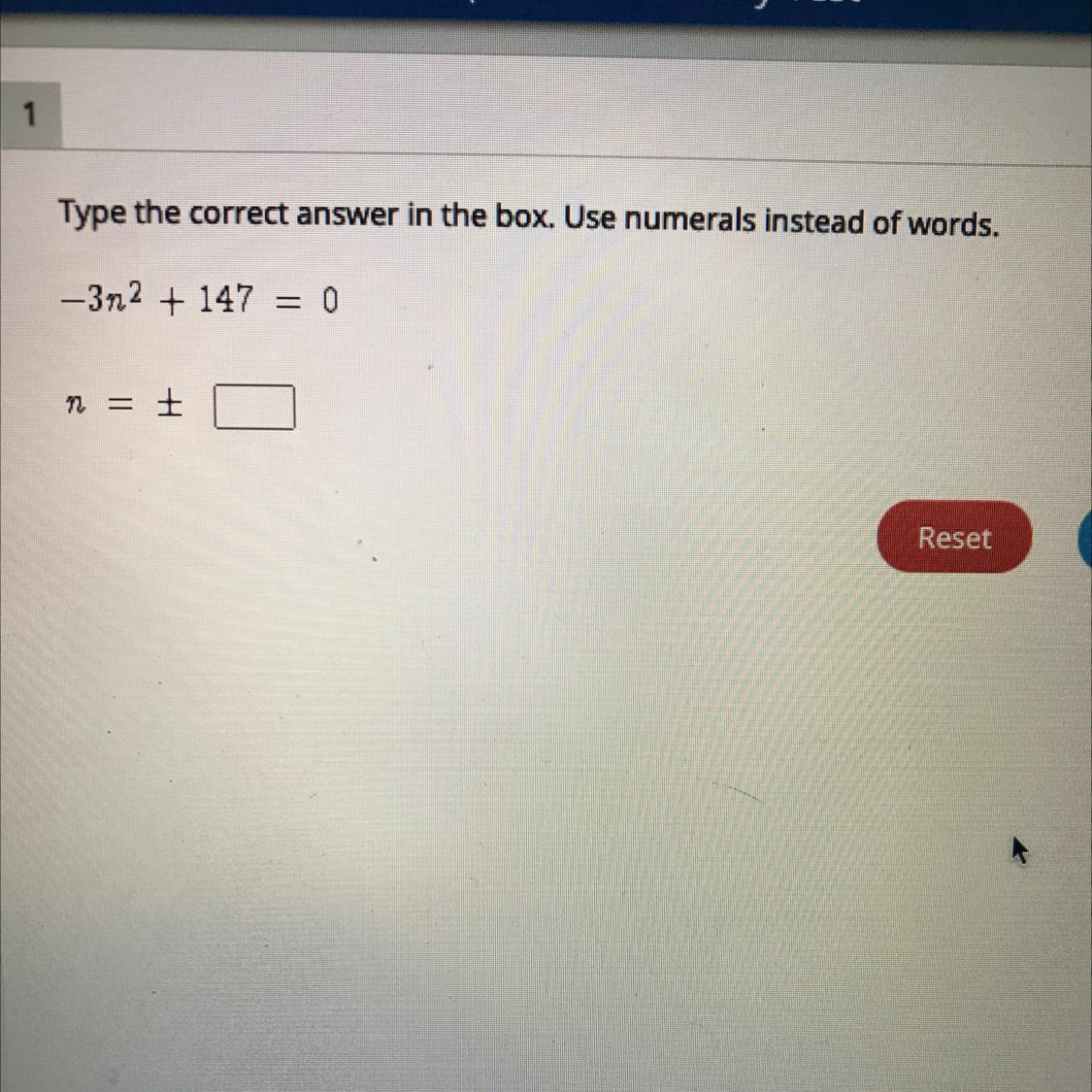 Please Help! -3n+147=0