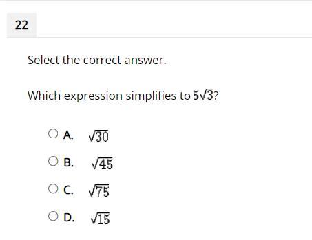 Which Expression Simplifies To 53?