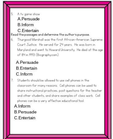 ELA Questions, But What The Absolute Heck? I've Been Trying And Couldn't Get The Right Answers.