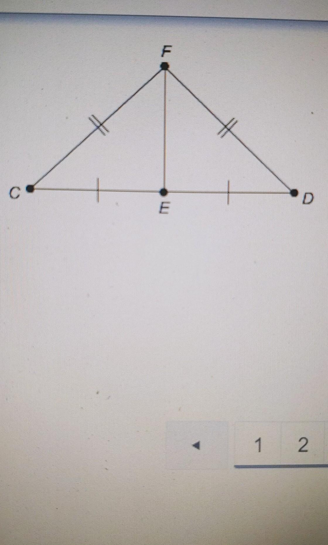 Which Postulate Or Theorem Proves That A CFE And ADFE Are Congruent? O OSSS Congruence Postulate O SAS