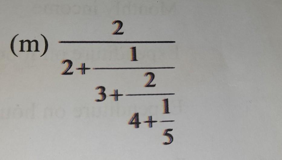 Simplify The Following Fractions.